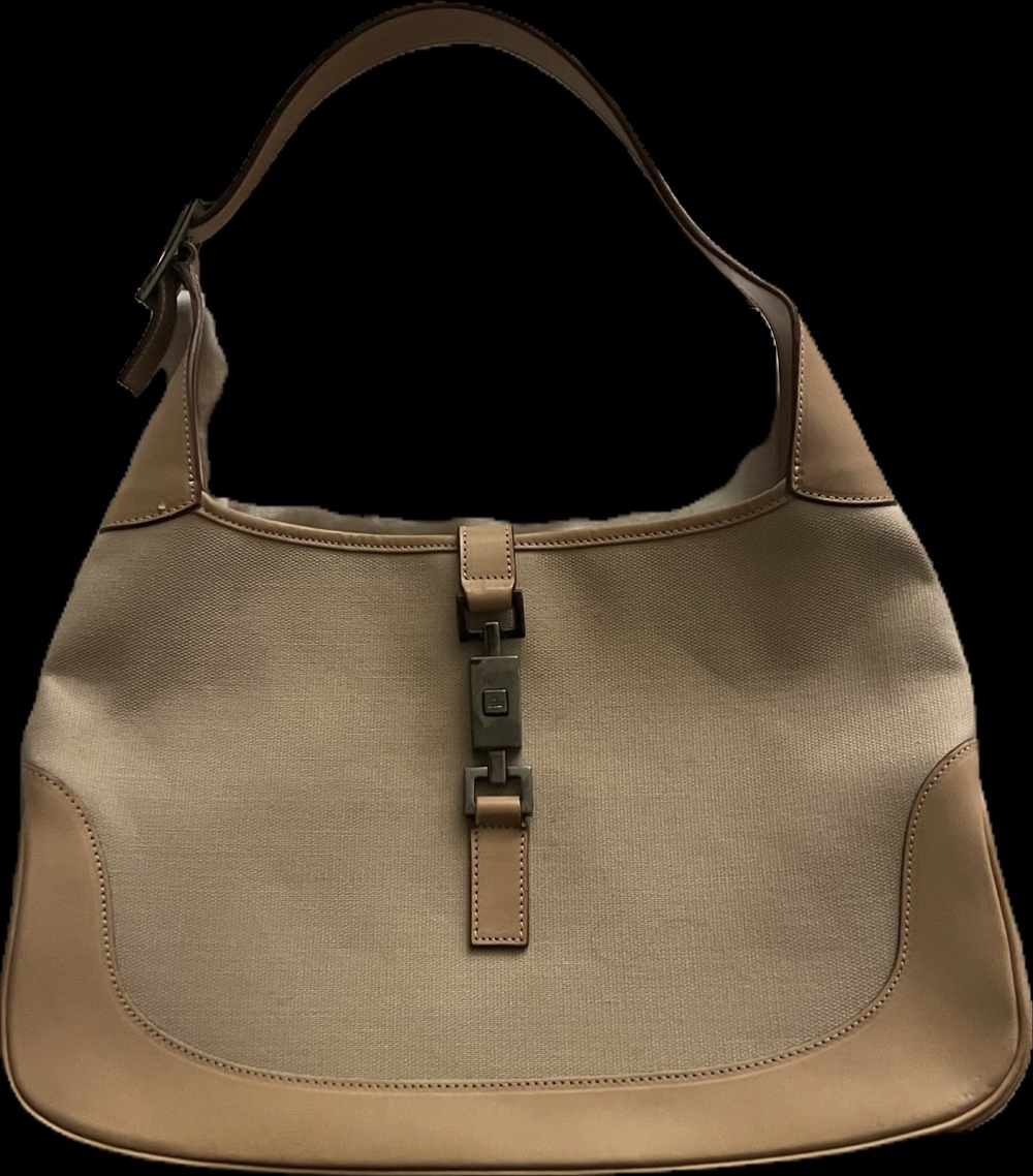 Vintage Gucci Jackie canvas hobo - Picture 1 of 6